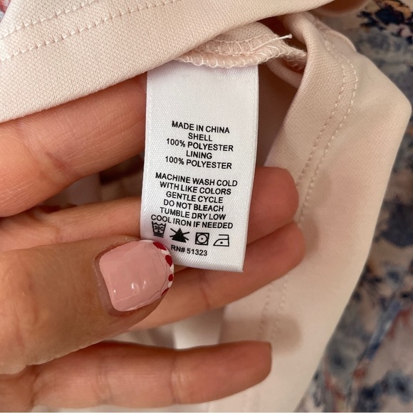 1. State Light Pink & Blue Purple Floral Top - Picture 5 of 9